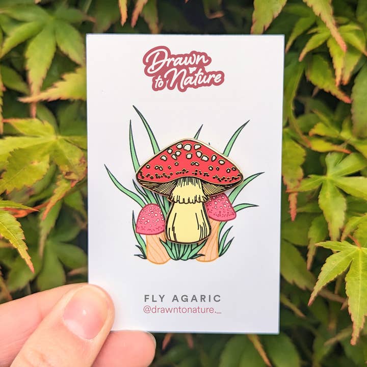 Pin de Lapel de Matamoscas - Pin de Seta - Pin de Hongo Tóxico para venta al por mayor de Drawn to Nature