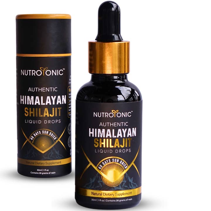 Authentic Himalayan Shilajit® Liquid Drops for wholesale by NutroTonic