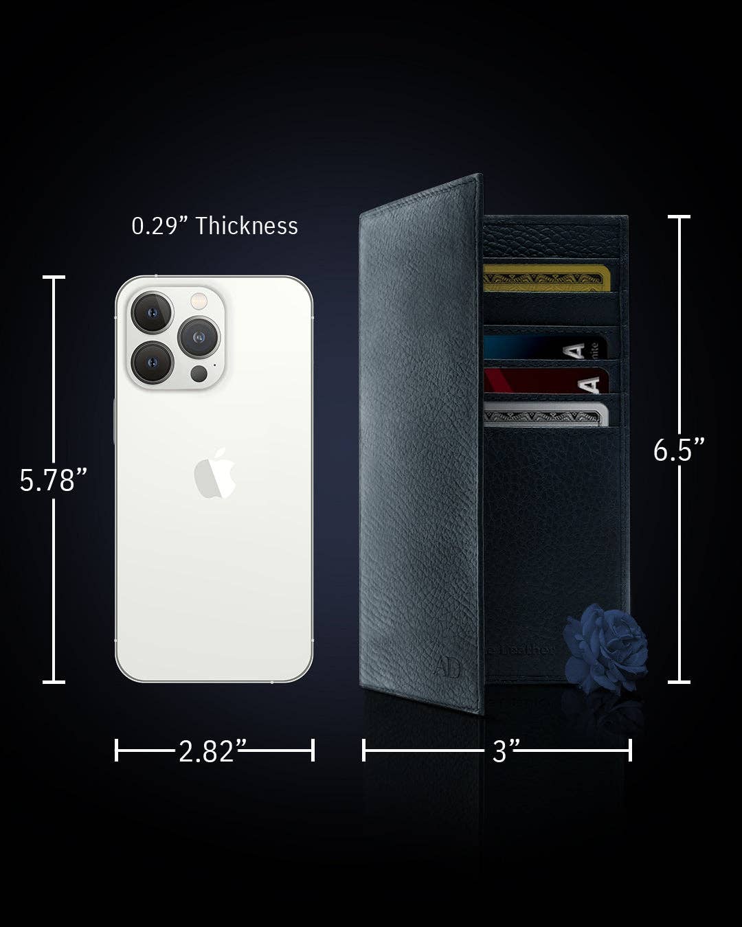 Access Denied Accessories - Wholesale Wallet - Unisex - Genuine Leather Checkbook Cover For Women &Men RFID Blocking75