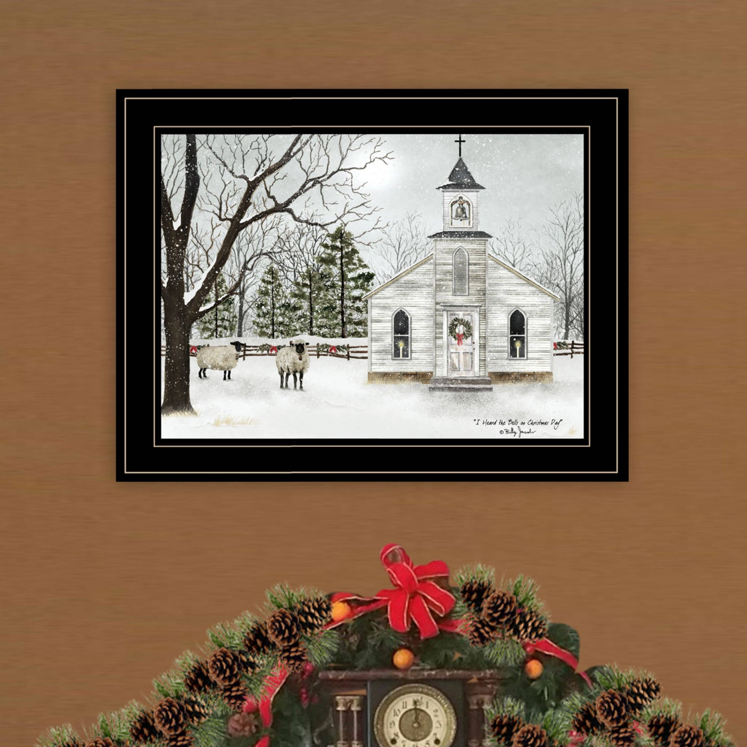 HOMYCASA DESIGN INC - Wholesale Art Print - I Heard the Bells Framed Wall Art by Billy Jacobs3