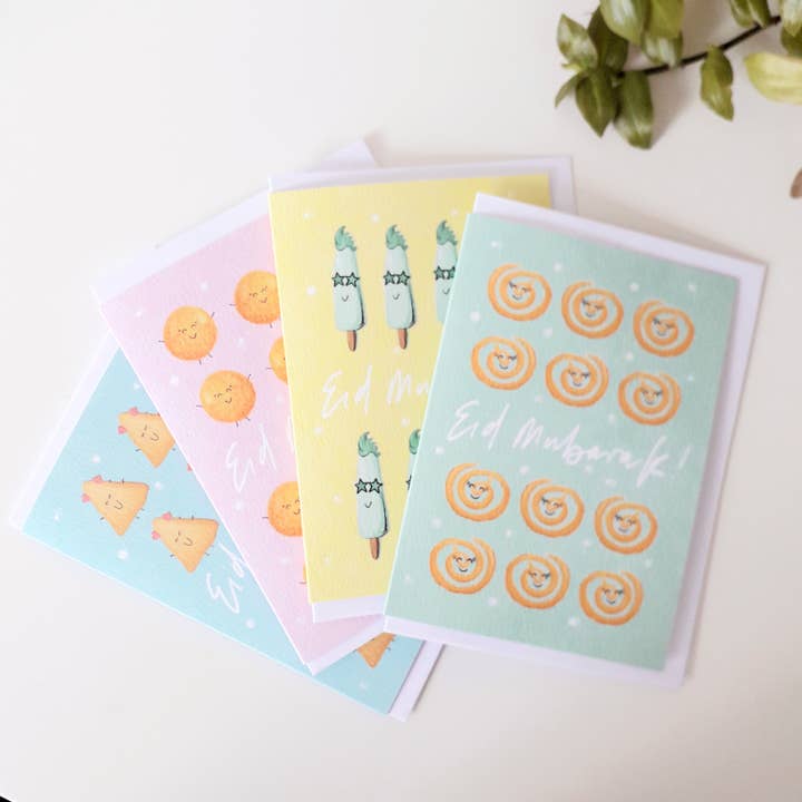 Halo Kits - Wholesale Eid & Ramadan Card - Jalebi Eid Mubarak Card1