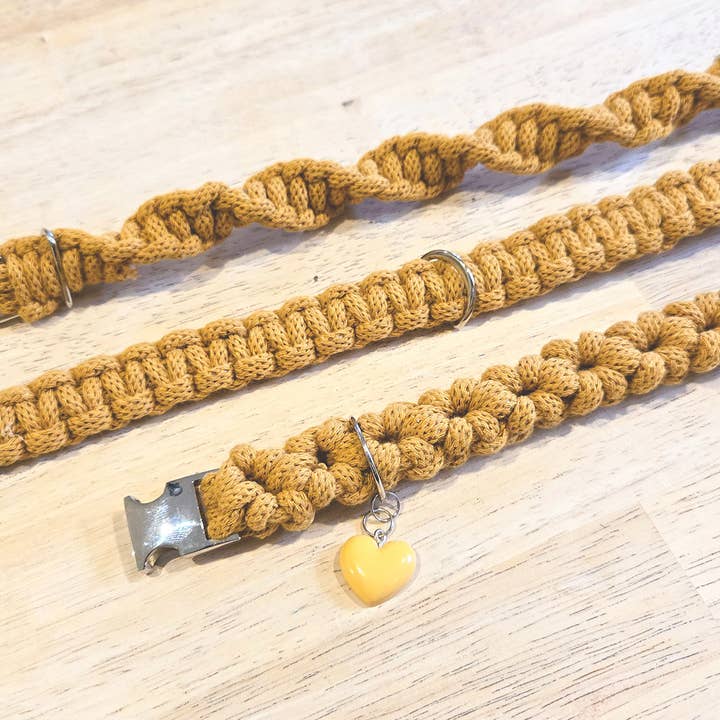 brin brun - Wholesale DIY Craft Kit - Coffret créatif – Fabrication d’un collier pour chien personnalisé en macramé avec breloque3