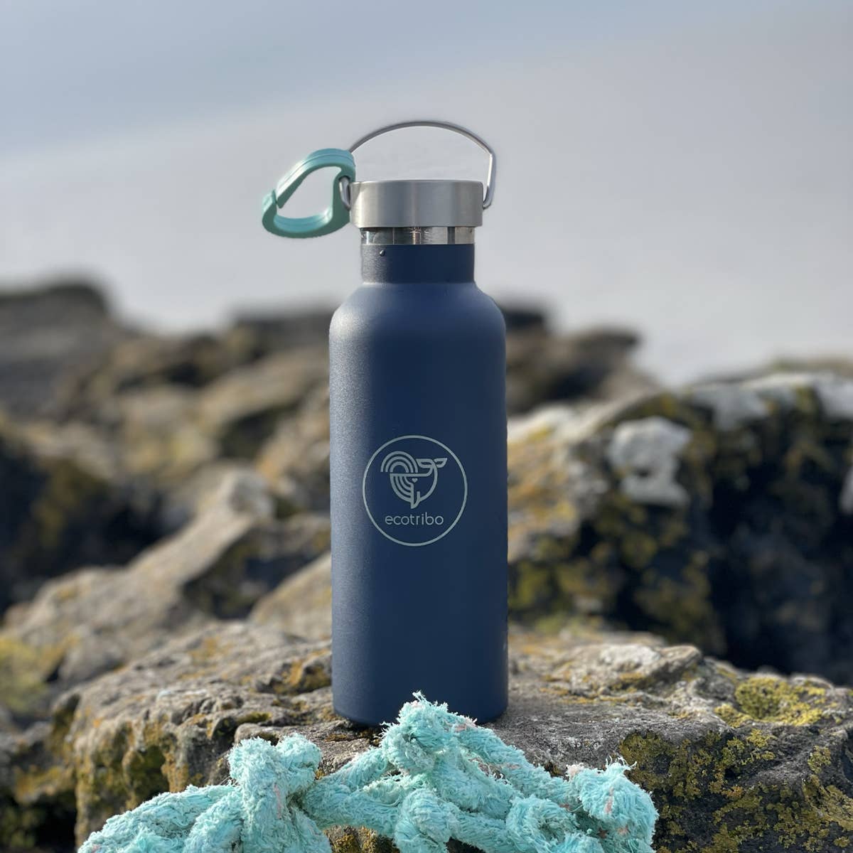 Ecotribo – wholesale Water bottle – Water bottle with Ocean Plastic carabiner12