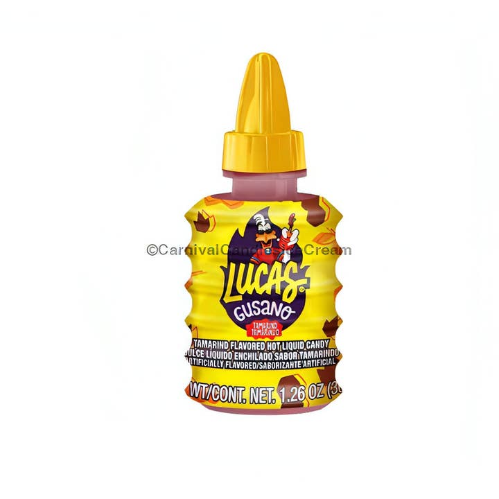 Carnival Candies & Ice Cream Inc. - Wholesale Gummy - Lucas Gusano Tamarindo Mexican Liquid Candy (10 Count)1