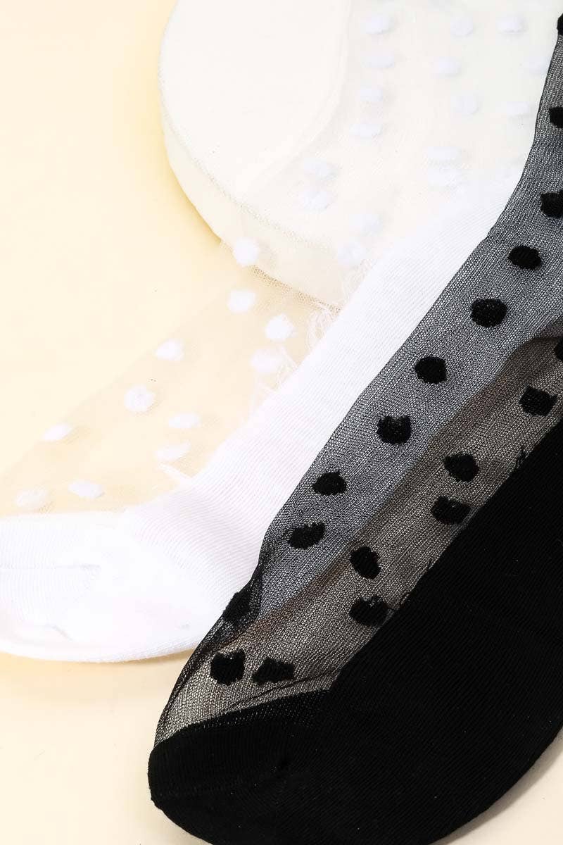 Anarchy Street - Wholesale Socks - Women's - Polka Dot Mesh Socks2