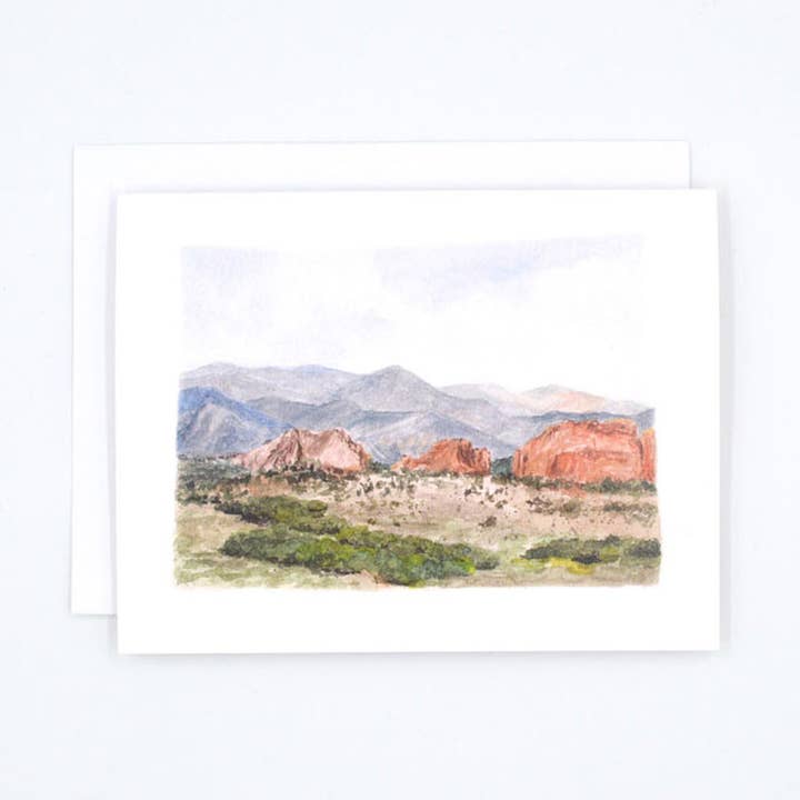 Colorado Springs Notecard Set for wholesale by Rachel Alvarez Art
