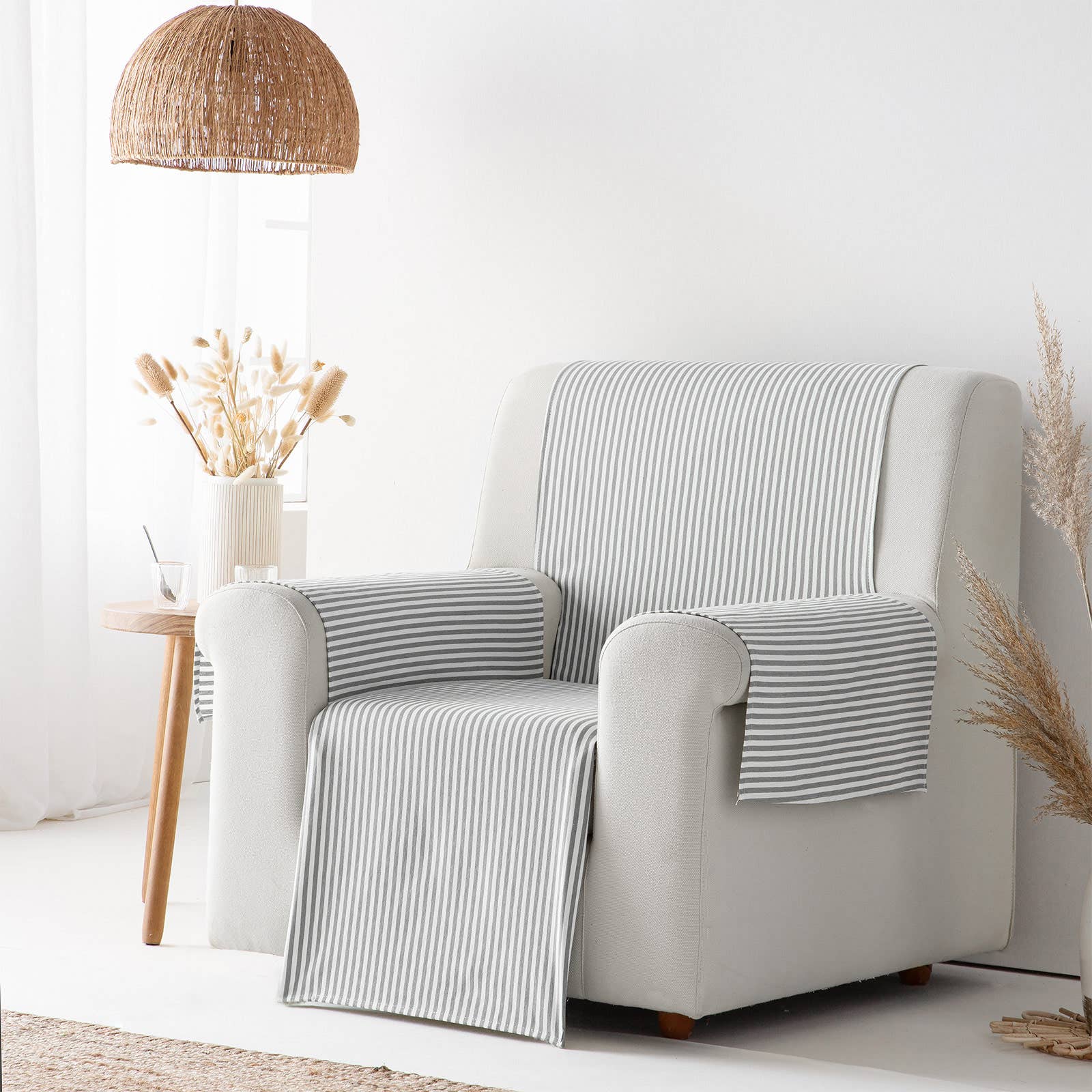 GAMUSI - Wholesale Chair/Sofa Slipcover - Smooth cotton plain sofa cover ALICANTE61