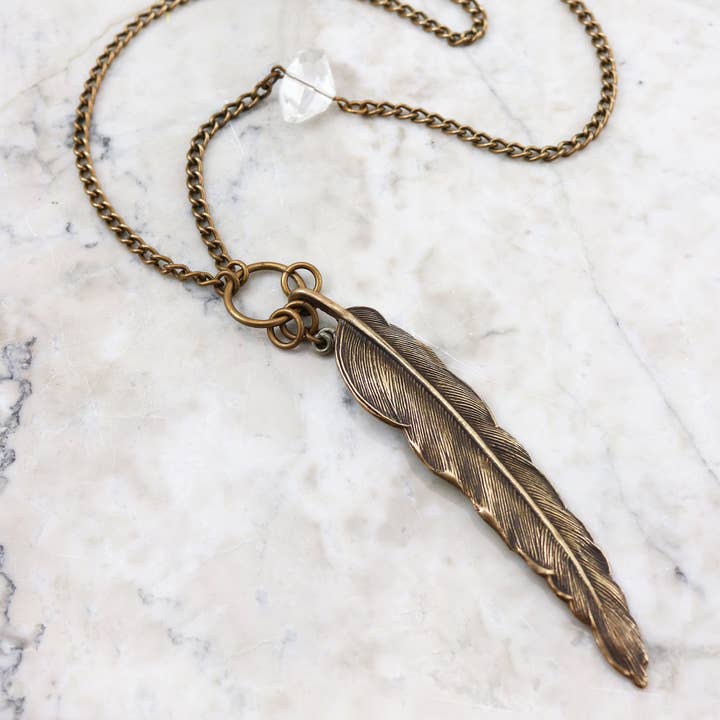 Fjervildt halskæde, (1pc) for engroshandel hos Vintaj