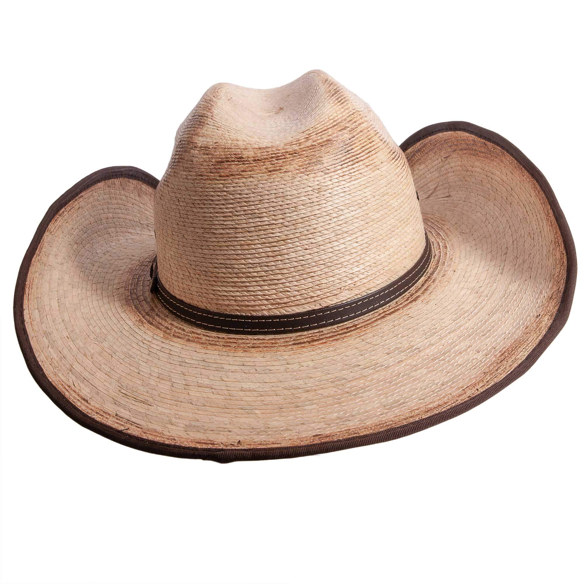 Naturale Cappello cowboy messicano in palma - modello Lucas in vendita all'ingrosso su Faire3