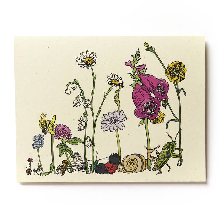 Tarjeta Bug Parade para venta al por mayor de Wild Life Illustration Co.