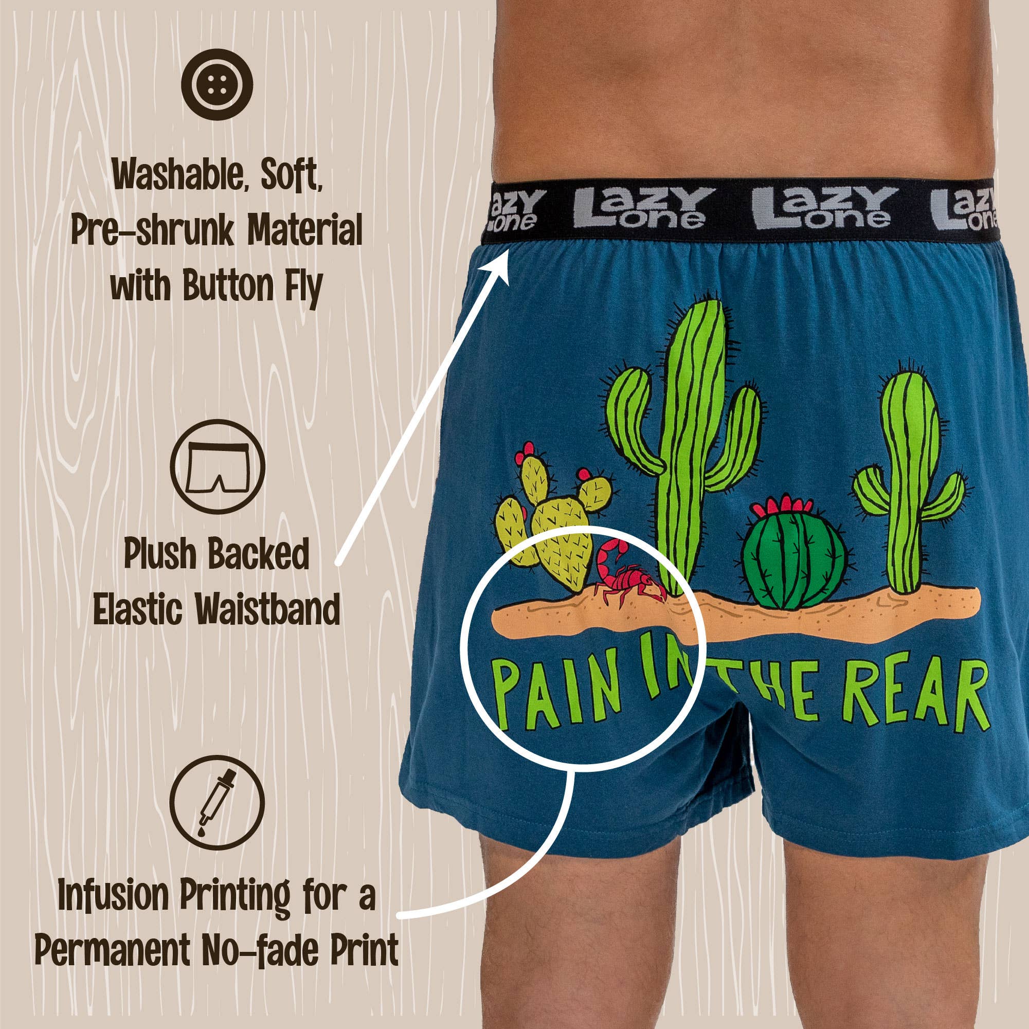 Lazy One - Vente Sous-vêtements – homme - Boxer casse-pieds4