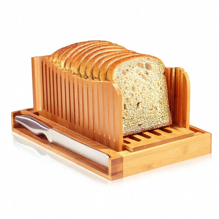 Brotschneidemaschine aus Bambus mit Messer, Dicke 3 Scheiben, zusammenklappbar und andere Ergebnisse für brotschneidemaschine im Großhandel. Kostenlose Rücksendungen und 60-Tage-Zahlungsziel auf Faire im Trend auf Faire.