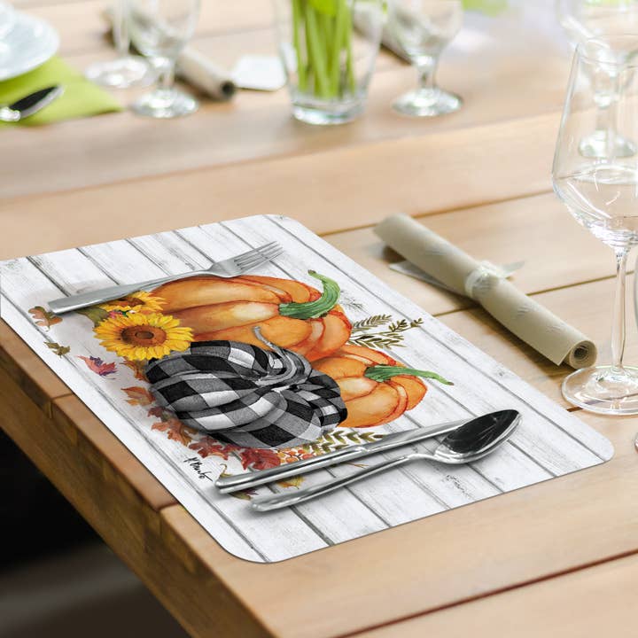 CounterArt/Highland Home/Thirstystone/CoasterStone - Wholesale Placemat - Rustic Fall Reversible Rectangular Plastic Placemat6