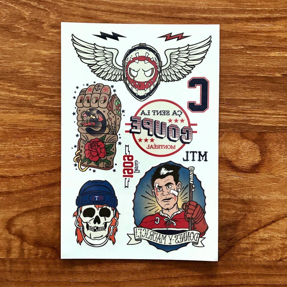 Les Tatoués - Wholesale Temporary Tattoo - Kids - Hockey Fever - Temporary Tattoos4