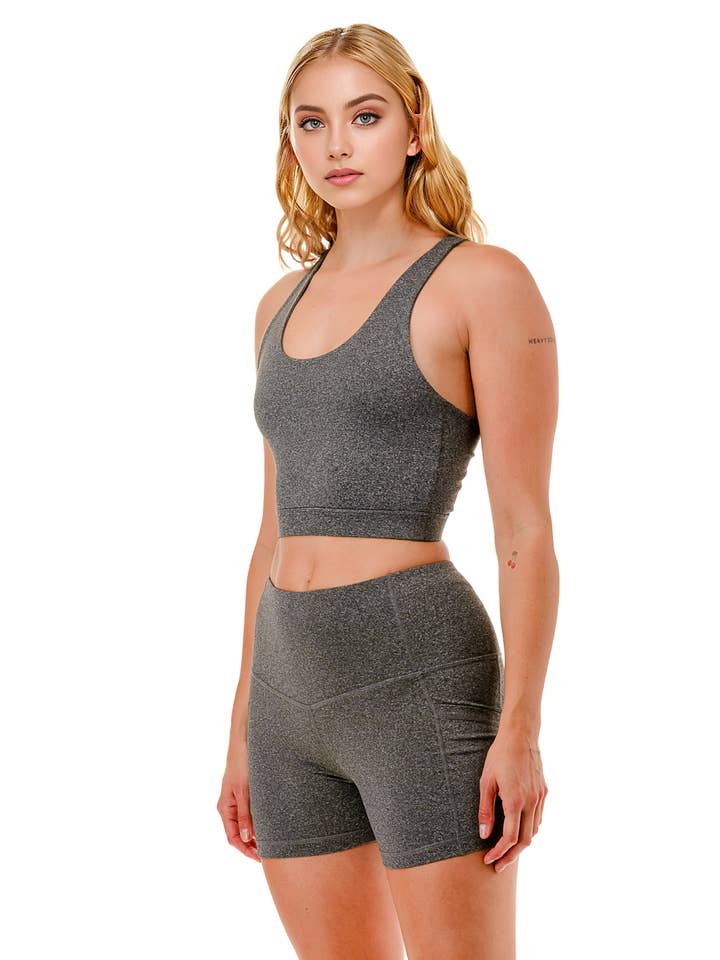 Color 5 - Wholesale Activewear Set - Women's - Active wear set crop top with shorts work out yoga set 11