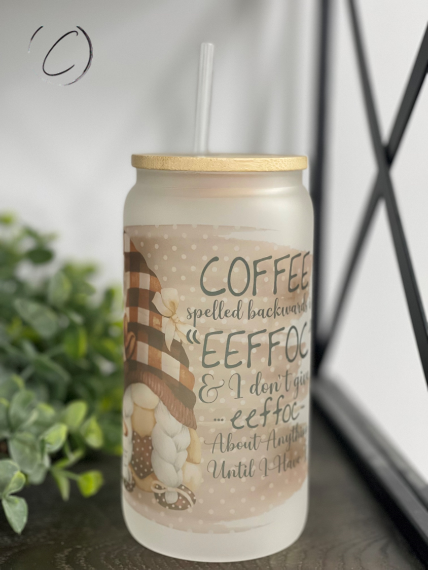 CMD Wholesale - Venta al por mayor Vaso/copa - Vaso Libbey de 16 oz con diseño de gnomo I Don't Give EEFFOC1