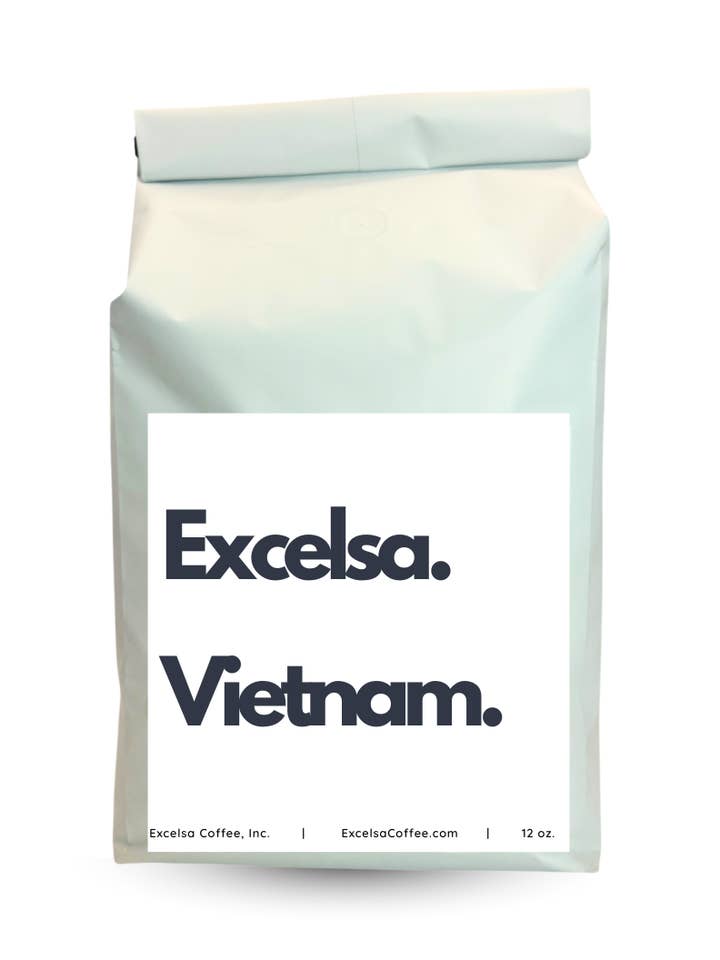 Vietnam – Medium Roast Whole Bean (5 lbs) for wholesale by Excelsa Coffee, Inc.