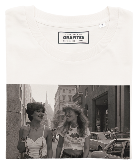 Off white Italian Mood T-shirt - Rome 70s Photo Tee-shirt for wholesale on Faire1