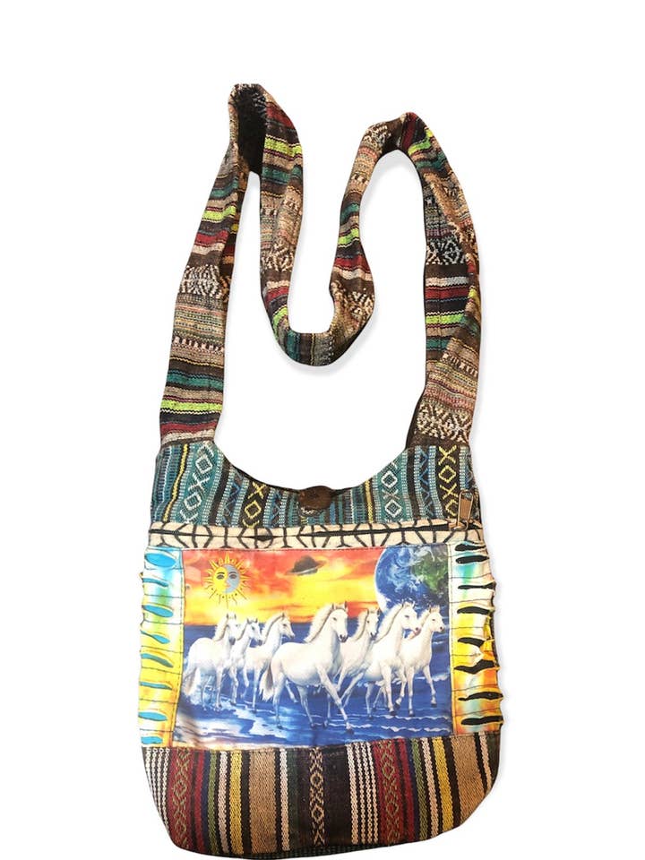 Cotton Patch Razor Cut Power Seven Horse Bag RIB1966 for wholesale by Rising International Inc