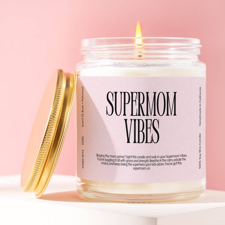 Vela Supermom Vibes G085 para el Día de la Madre para venta al por mayor de James Wax