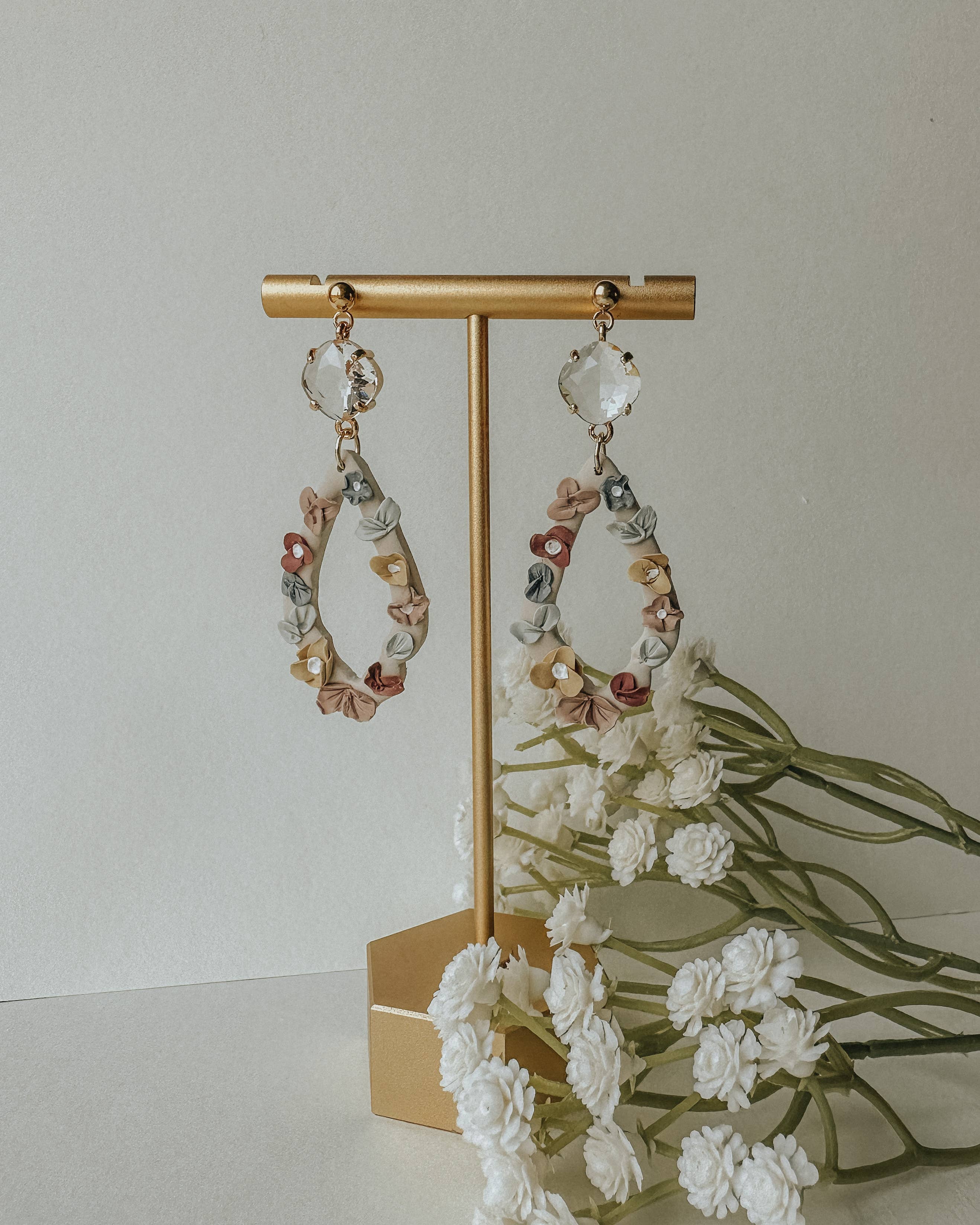 Clay & Fern Co. - Wholesale Dangle Earrings - Haven Earrings - Floral Clay Earrings2
