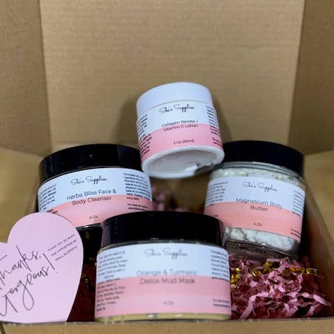 Peace & Pamper Holiday Gift Box for wholesale by Shi's Supplies