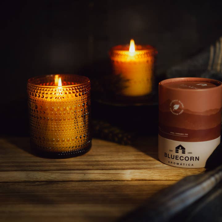 Bluecorn Candles - Wholesale Jar/Filled Candle - La Mesa Scented Candle - Basil & Fir - Coconut Wax