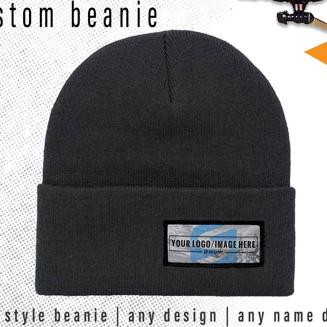 Custom Ski Hat Beanie KBW284 for wholesale by Stryder Gear