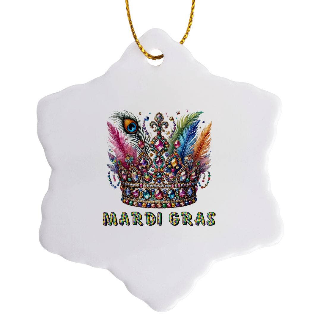 3dRose - Wholesale Ornament - 3dRose, Image of decorative Mardi Gras carnival crown, funny gift,charm, Ornament7