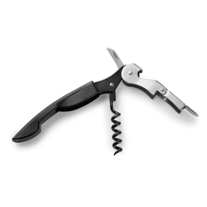 LACOR MENAJE PROFESIONAL S.L. - Wholesale Bottle/Wine Opener - Double Lever Black Corkscrew