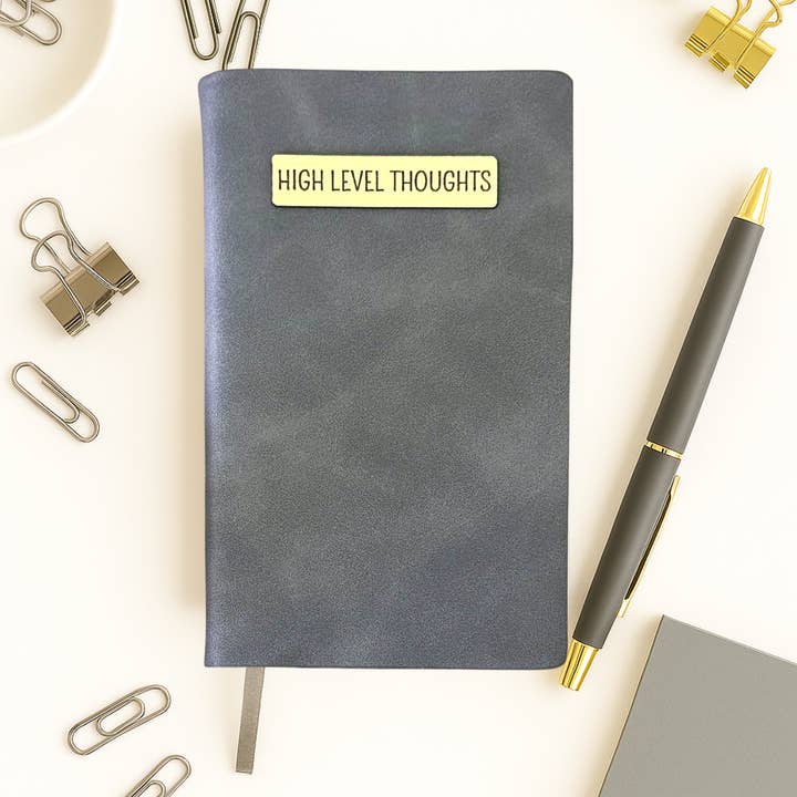 Write This Way - Wholesale Journal/Diary - Mini Memos™️ Journal|High Level Thoughts Small Faux Leather Pocket Notebook