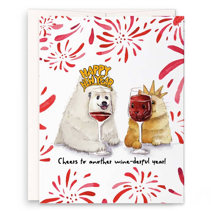 Liyana Studio - Wholesale New Year's Card - Cheers New Year - Funny Holiday Card