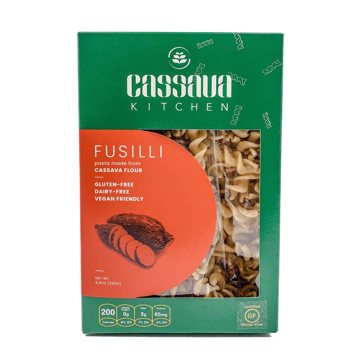 Cassava pasta - Fusilli for wholesale by Cassava Kitchen
