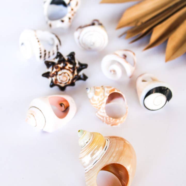 Bali Queen - Wholesale Cocktail/Statement Ring - Bali Shell Rings15