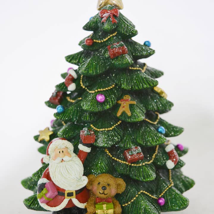 Musical Christmas Tree with Santa with Teddy Bear for wholesale by Alice Sturzinger LLC