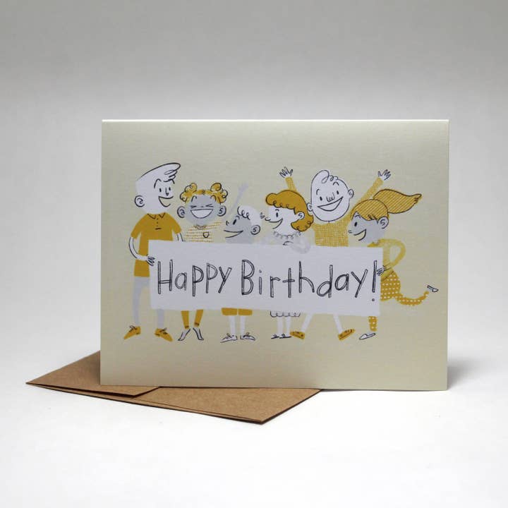 Joyeux anniversaire - Carte de voeux - Carte vierge - Carte d'anniversaire - Carte d'anniversaire pour elle - Carte d'anniversaire pour maman - Carte d'anniversaire pour amie pour la vente par Sarah Parker Illustration