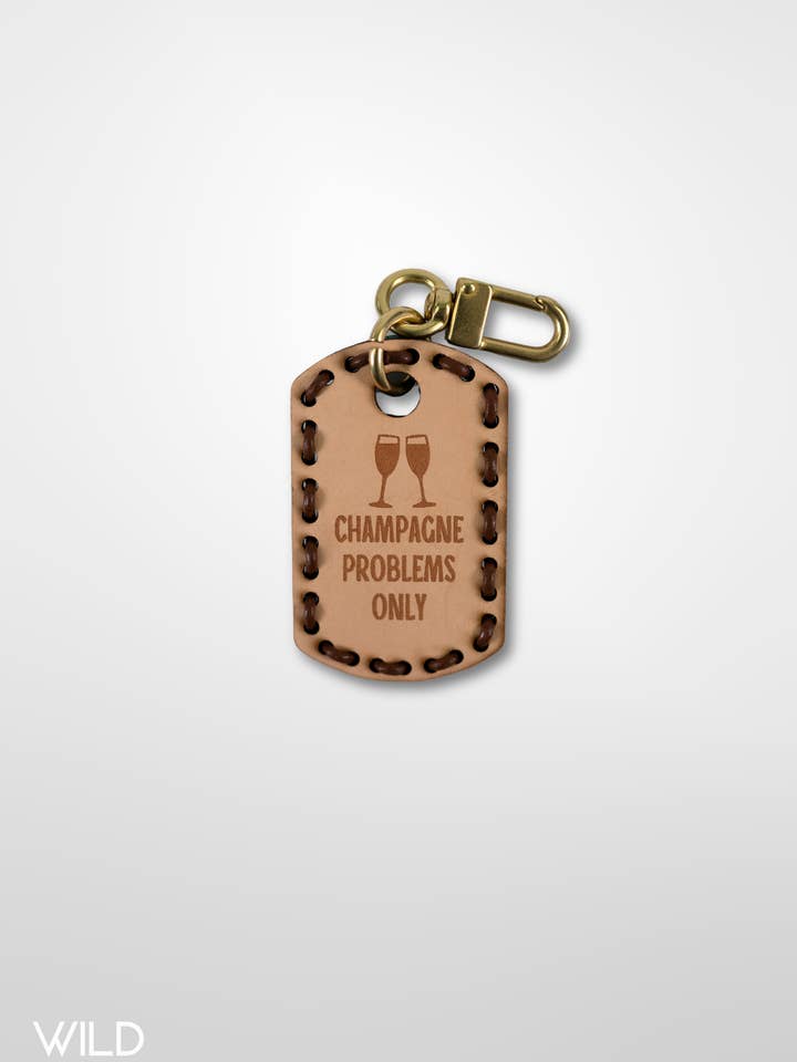 Champagne Problems Only - Dog Tag for wholesale by Wild Threads