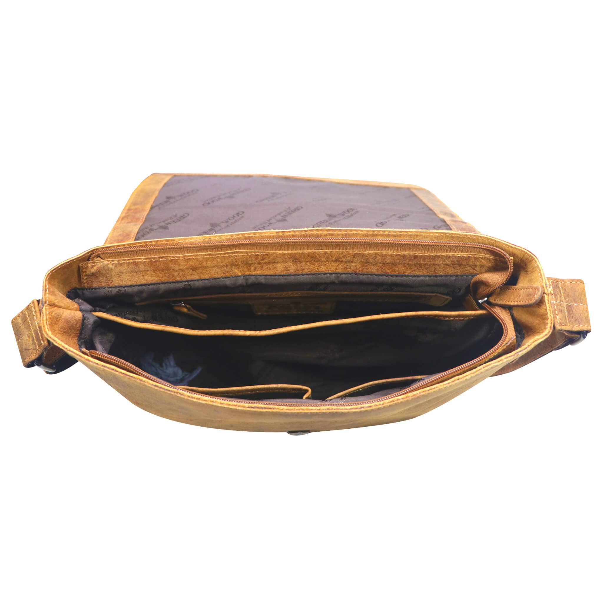 Greenwood - Wholesale Messenger Bag - Unisex - Chris leather bag men's shoulder bag wide strap women2