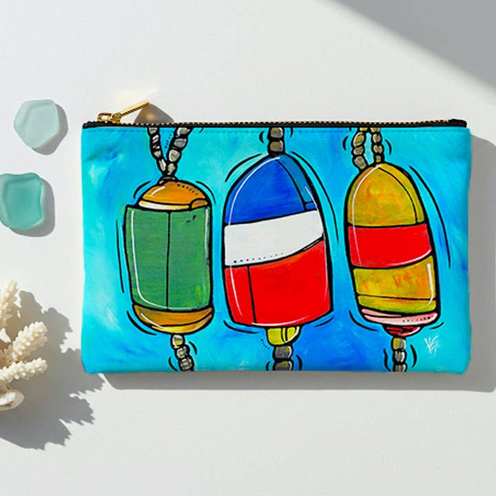 Nautical Buoy Zipper Pouch – Coastal Gift & Travel Organizer for wholesale by Atelier Vero Wholesale