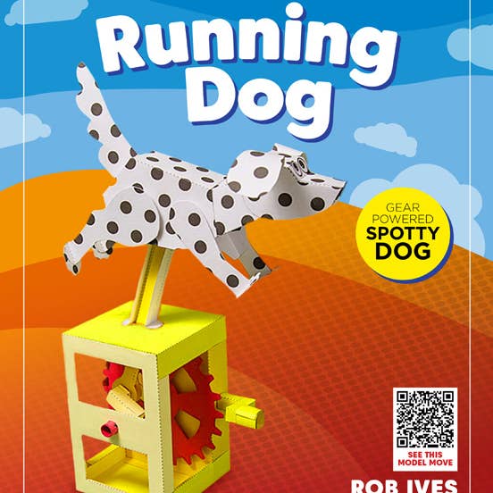 Go on make me - Wholesale DIY Craft Kit - Kids - Running Dog - Rob Ives Paper Animation Kits