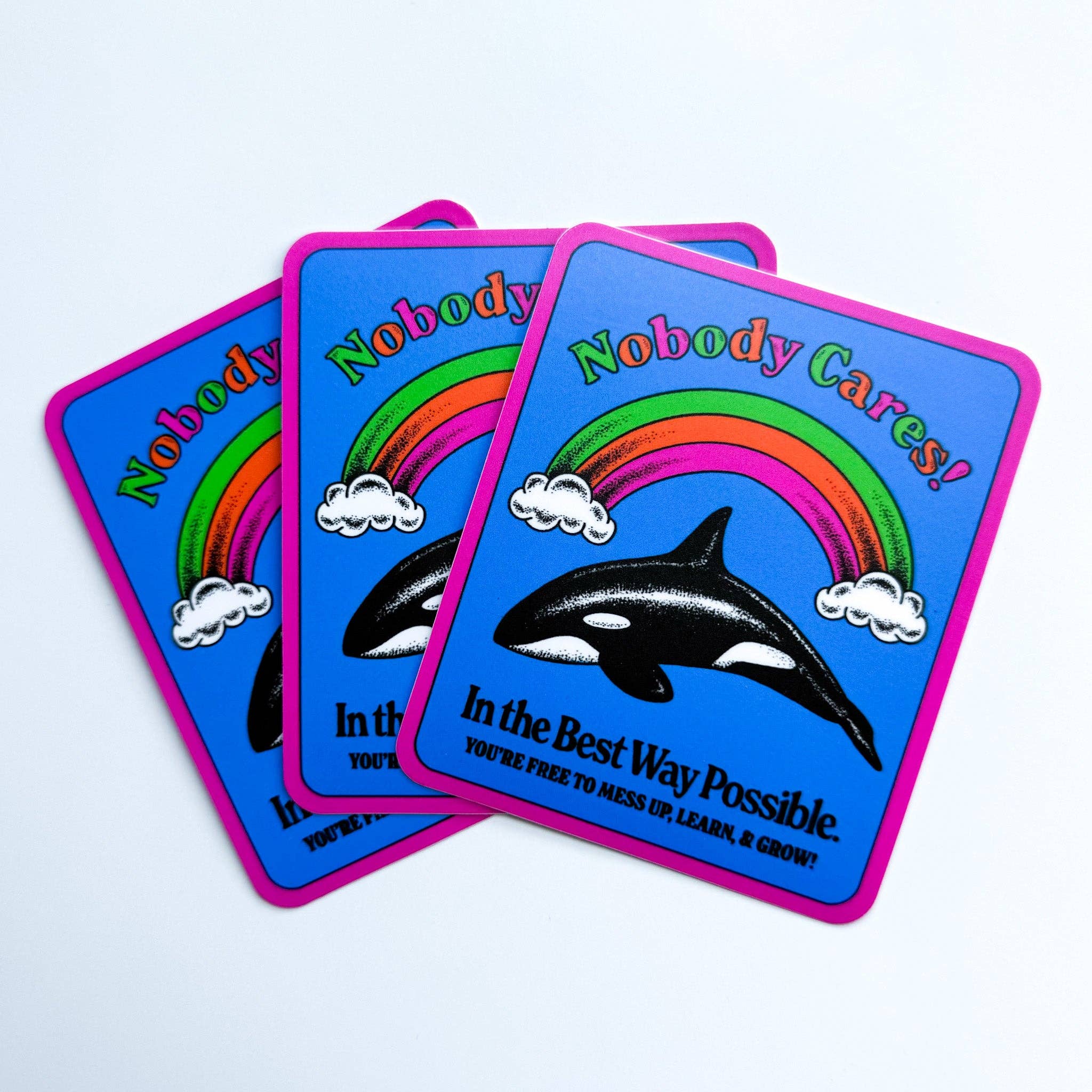 Ren-O-Graphics - Wholesale Sticker - NOBODY CARES ORCA STICKER1