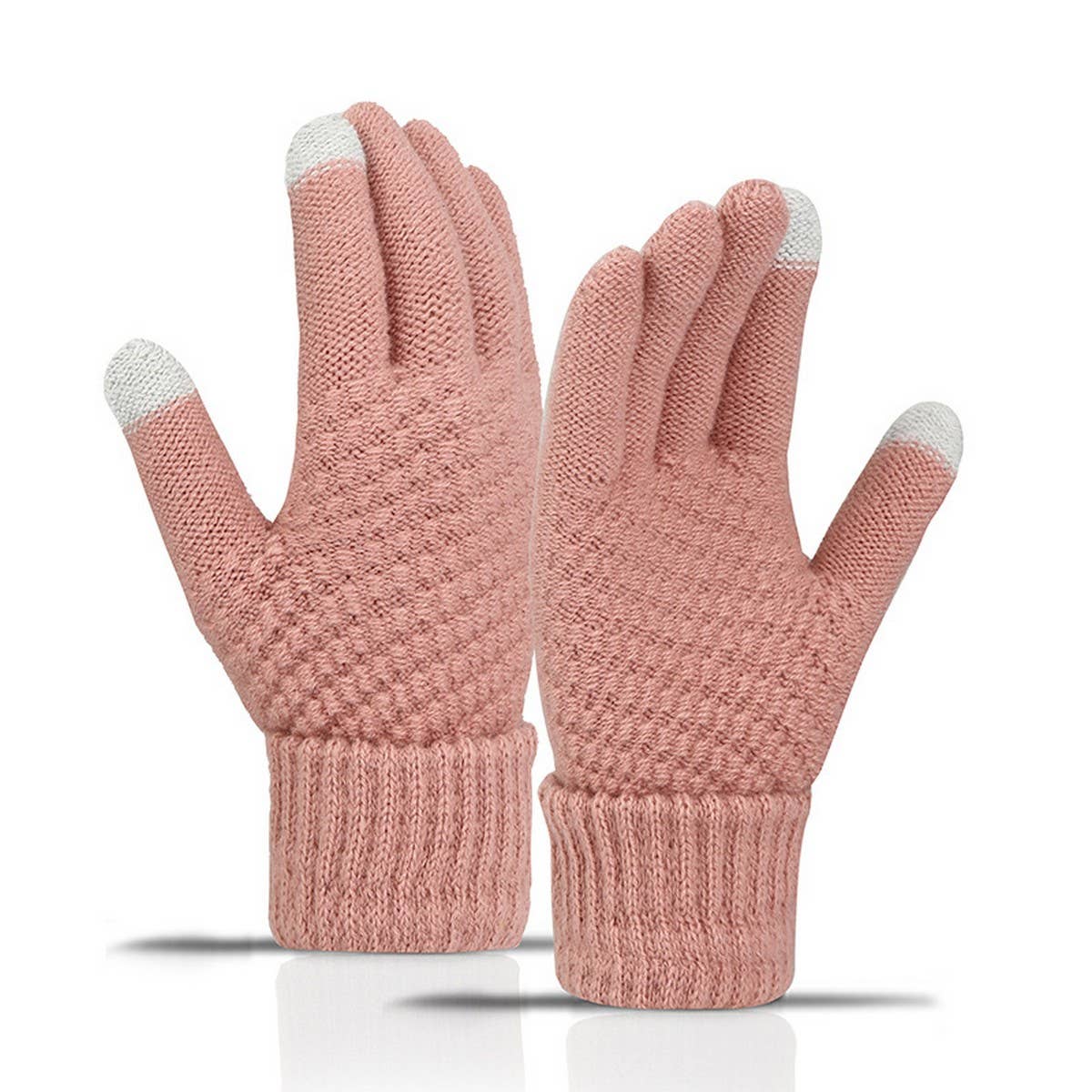 NINEXIS - Wholesale Gloves - Women's - CWAG00551_WOMEN WINTER CUTE KNIT TOUCHSCREEN GLOVES4
