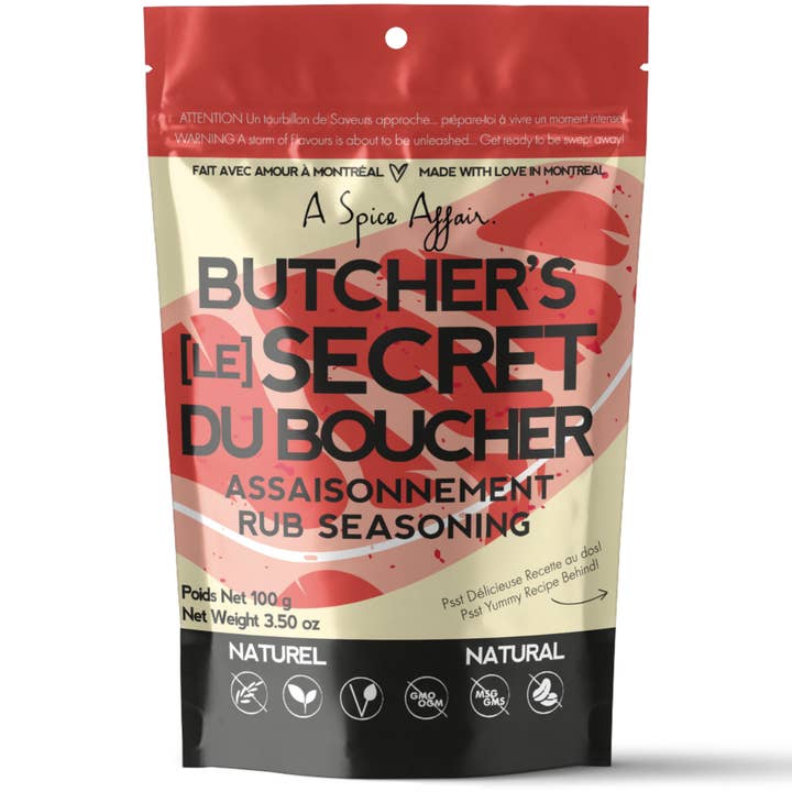 BUTCHER'S SECRET SEASONING 100 G (3.5 oz) POUCH for wholesale by A Spice Affair