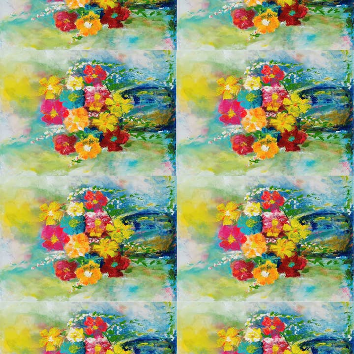 Mint by Michelle - Wholesale Craft Supplies - Workshop Pack - Karen's Technicolour Bouquet - Mint Decoupage Paper1