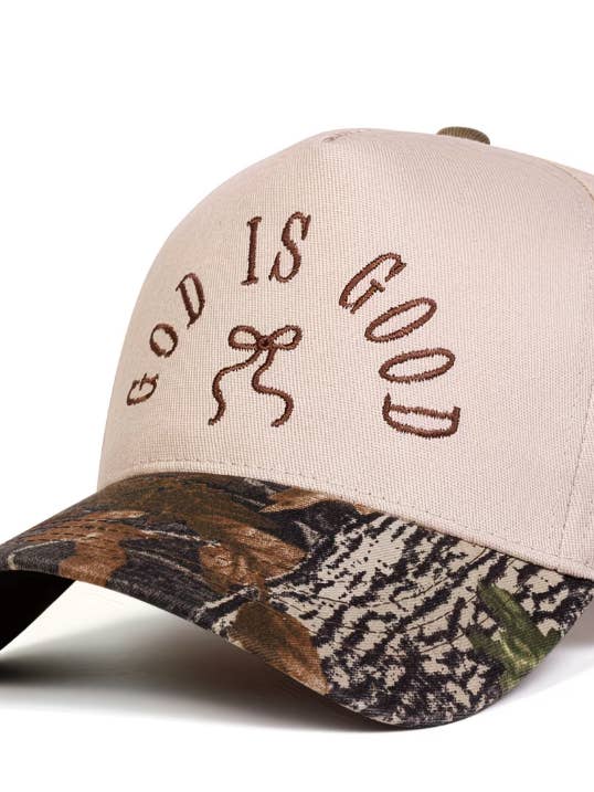 "God is Good" Geborduurde Pet voor wholesale door Wilde Soul