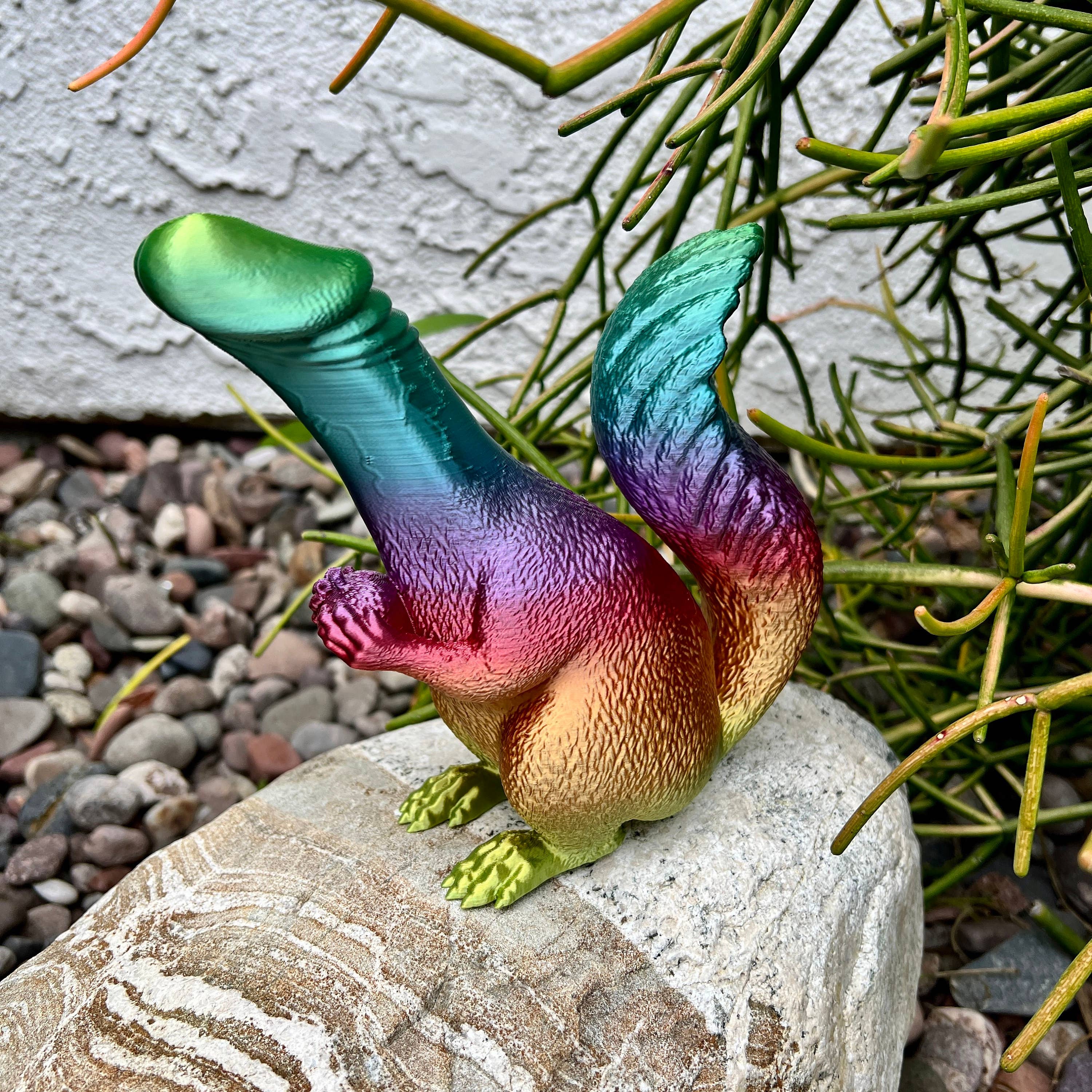 NumanPrints - Wholesale Gag Gift/Novelty Gift - Dickhead Squirrel Holding His Nut Adult Dick Unicorn