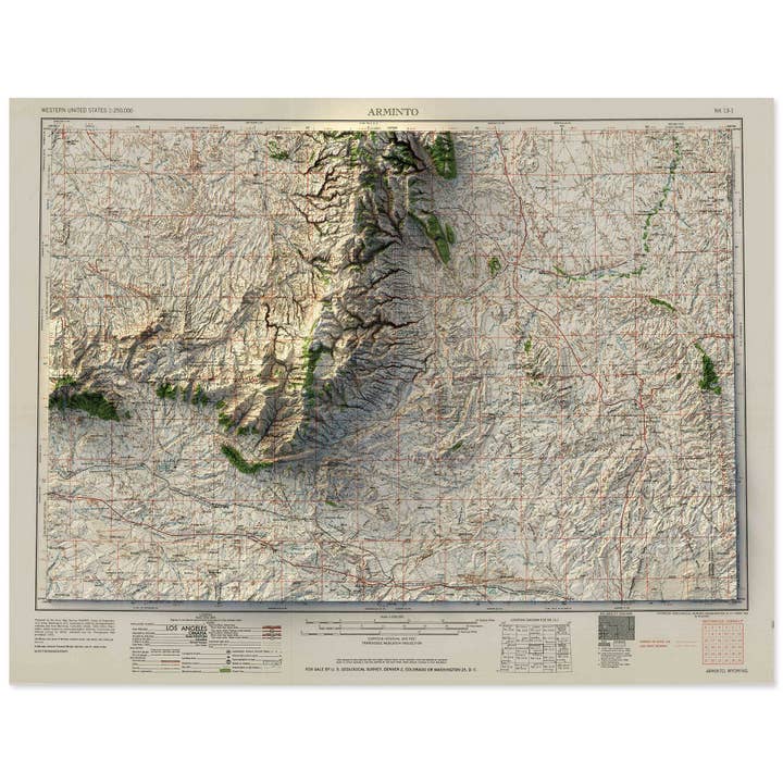 Arminto, Wyoming for wholesale by Scott Reinhard Maps