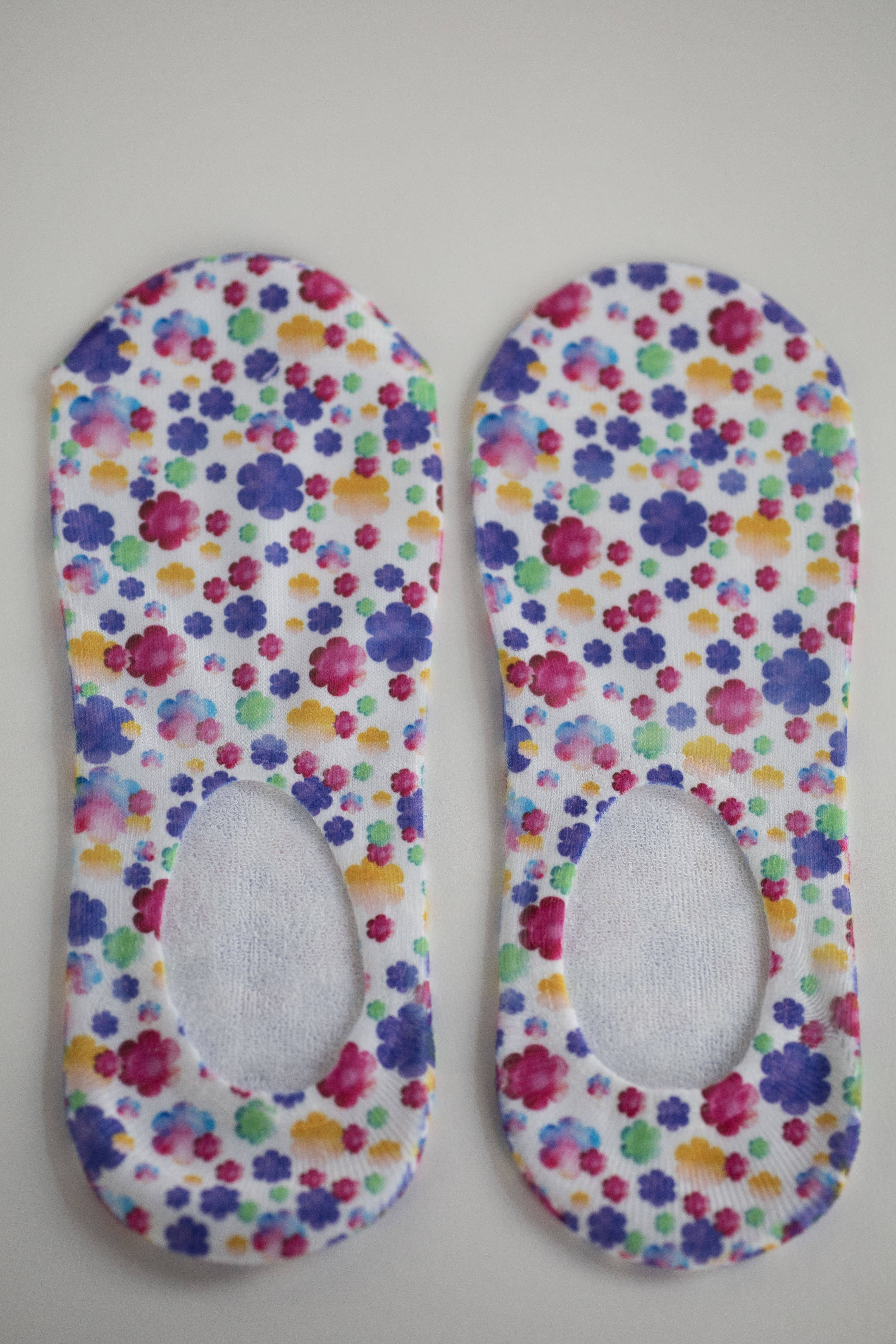 Complete Luxury – Engroshandel Strømper - Dame – No-Show Socks Variety Pack: Valentine hjerter og blomster4