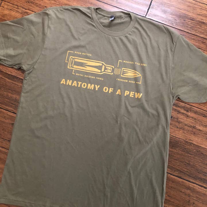 Jenny’s Studio Creations – Großhandel T-Shirt mit Siebdruck – Unisex – Anatomy of A Pew T-Shirt1