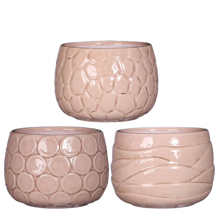 DRYdecorations - Wholesale Plant Pot - Pot milkas- 3 verschillende patronen size L